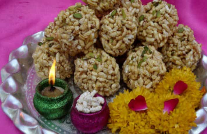 Kheel Ke Laddu Recipe