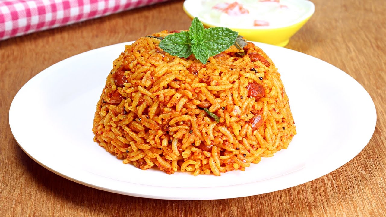 Tomato Rice Recipe in Hindi – टोमैटो राइस रेसिपी